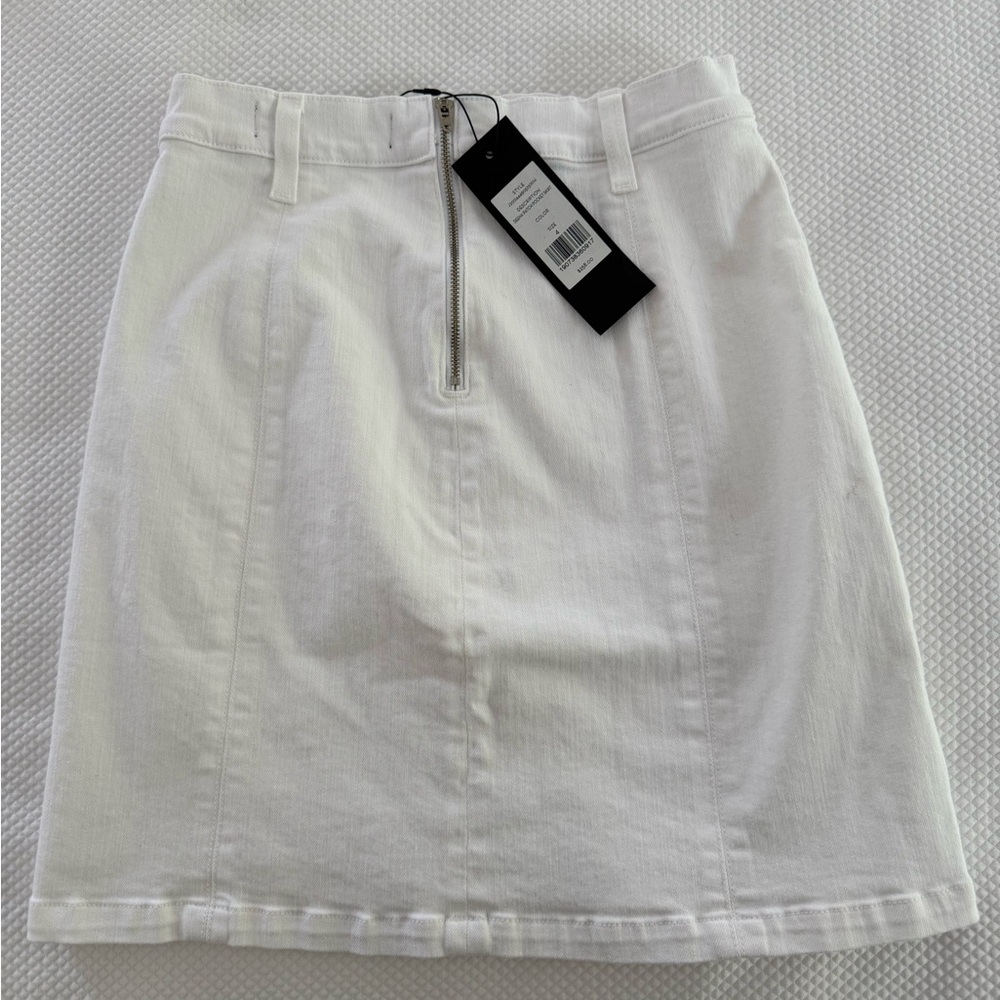 Veronica Beard White Denim Skirt - Picture 2 of 2